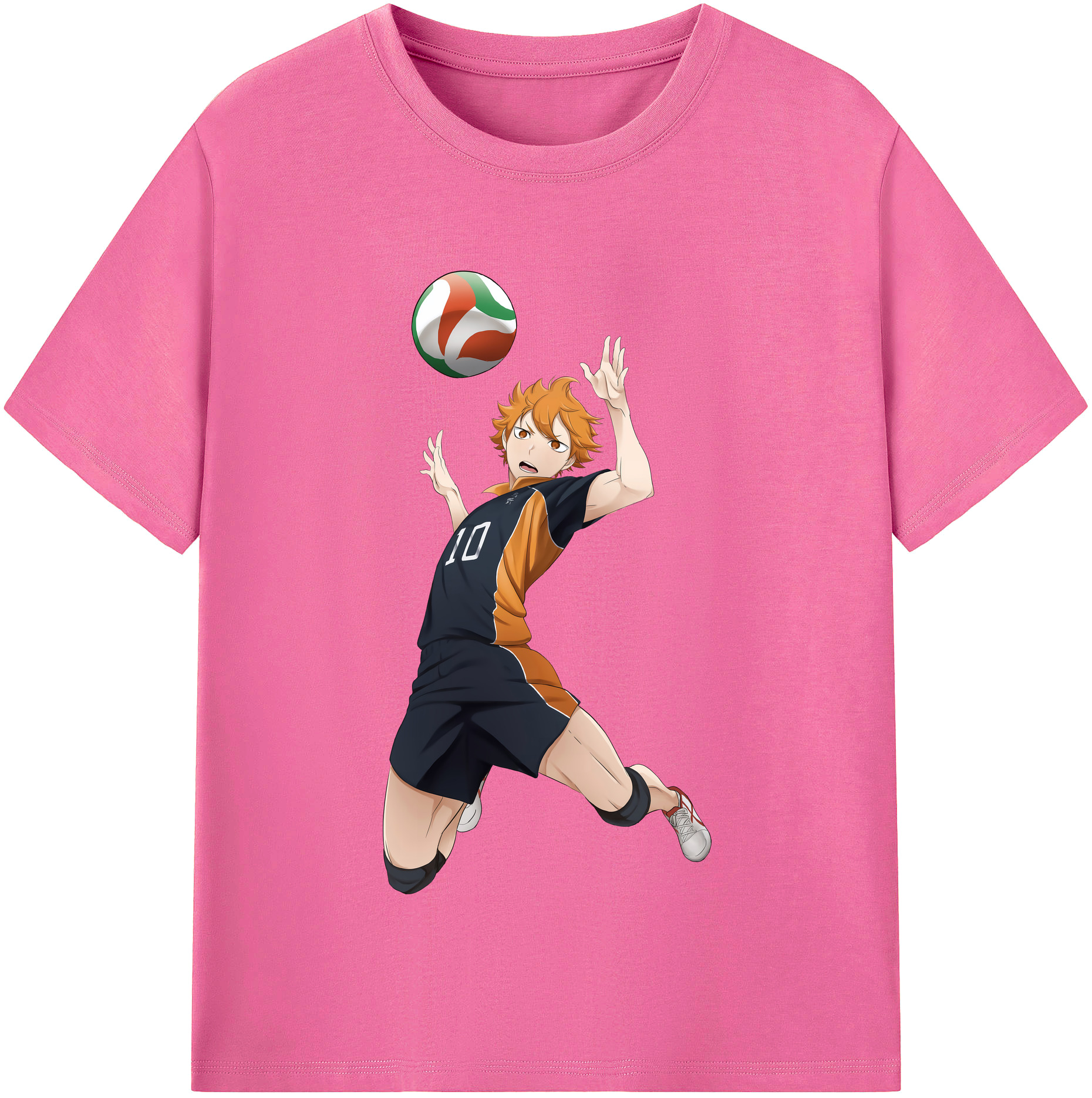 （画像用） ハイキュー!! Haikyu!! レディースカジュアルプリントTシャツ（綿100％）